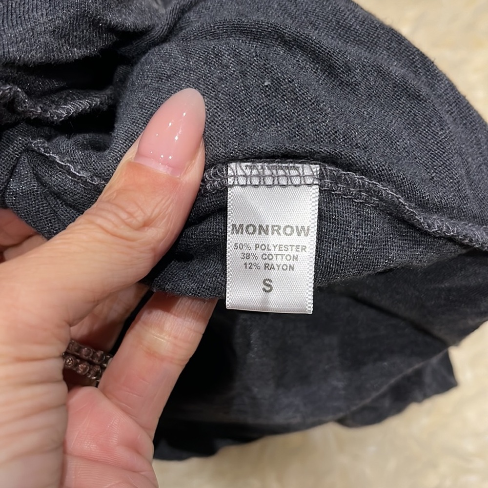 Dark Grey Monrow Romper With Slightly Open Back A… - image 4